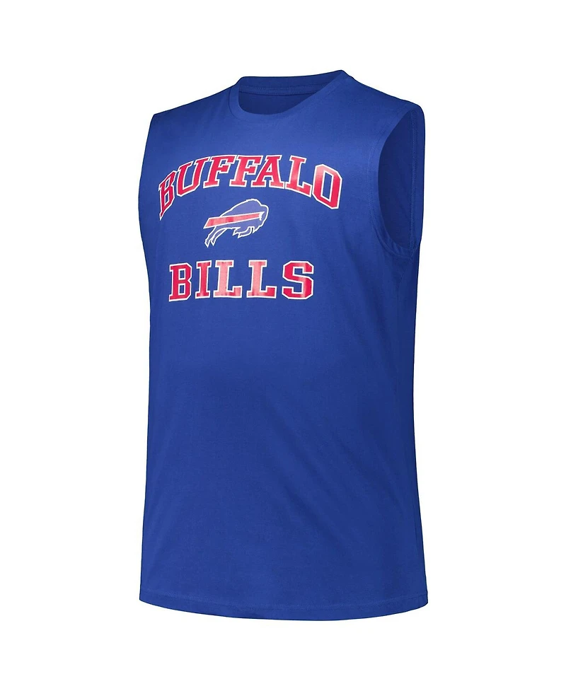 Fanatics Men's Josh Allen Royal Buffalo Bills Big Tall Muscle Tank Top