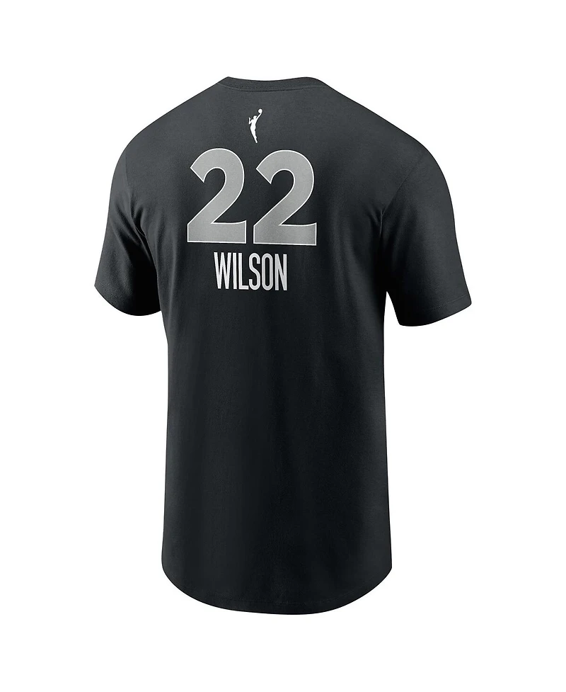 Nike Men's and Women's A'ja Wilson Black Las Vegas Aces Explorer Edition Name Number T-Shirt