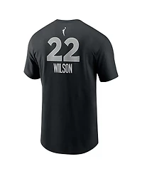Nike Men's and Women's A'ja Wilson Black Las Vegas Aces Explorer Edition Name Number T-Shirt