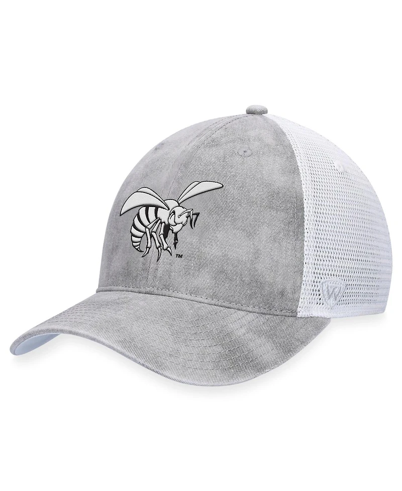 Top of the World Men's Gray/White Alabama State Hornets Slate Trucker Adjustable Hat