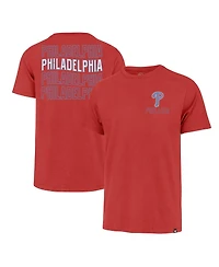 '47 Brand Men's Red Philadelphia Phillies Hang Back Franklin T-Shirt