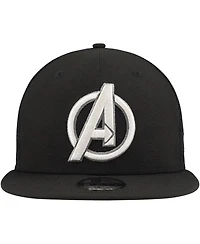 New Era Big Boys and Girls Black the Avengers 9FIFTY Trucker Snapback Hat