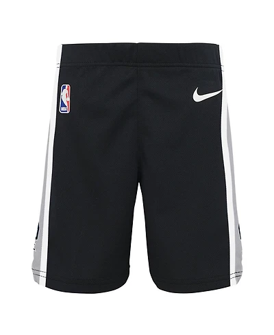 Nike Preschool Black San Antonio Spurs Icon Replica Shorts