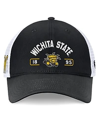 Top of the World Men's Black/White Wichita State Shockers Free Kick Trucker Adjustable Hat
