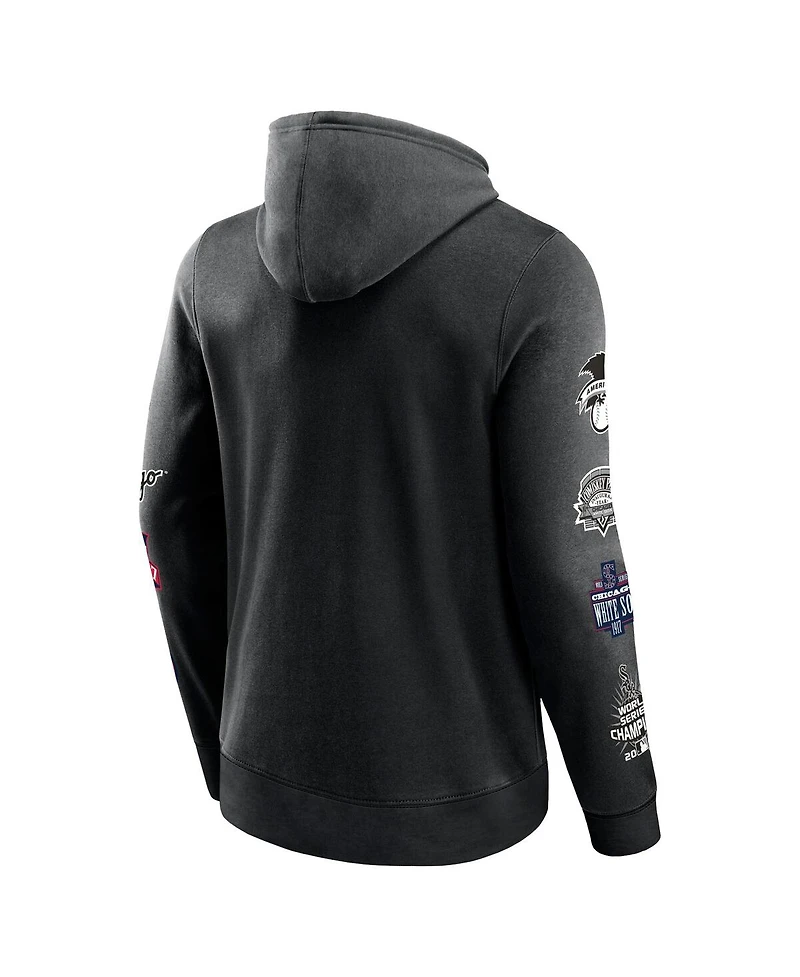 Fanatics Men's Black Chicago White Sox Wild Winner Pullover Hoodie