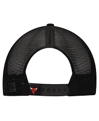 New Era Big Boys and Girls White/Black Chicago Bulls Court Sport Mascot 9FIFTY Snapback Hat
