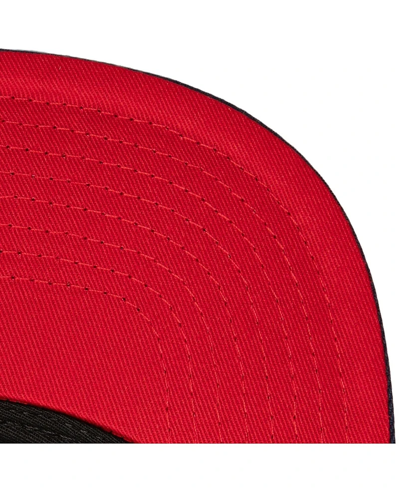 Mitchell & Ness Men's Navy Boston Red Sox Full Frontal Snapback Hat