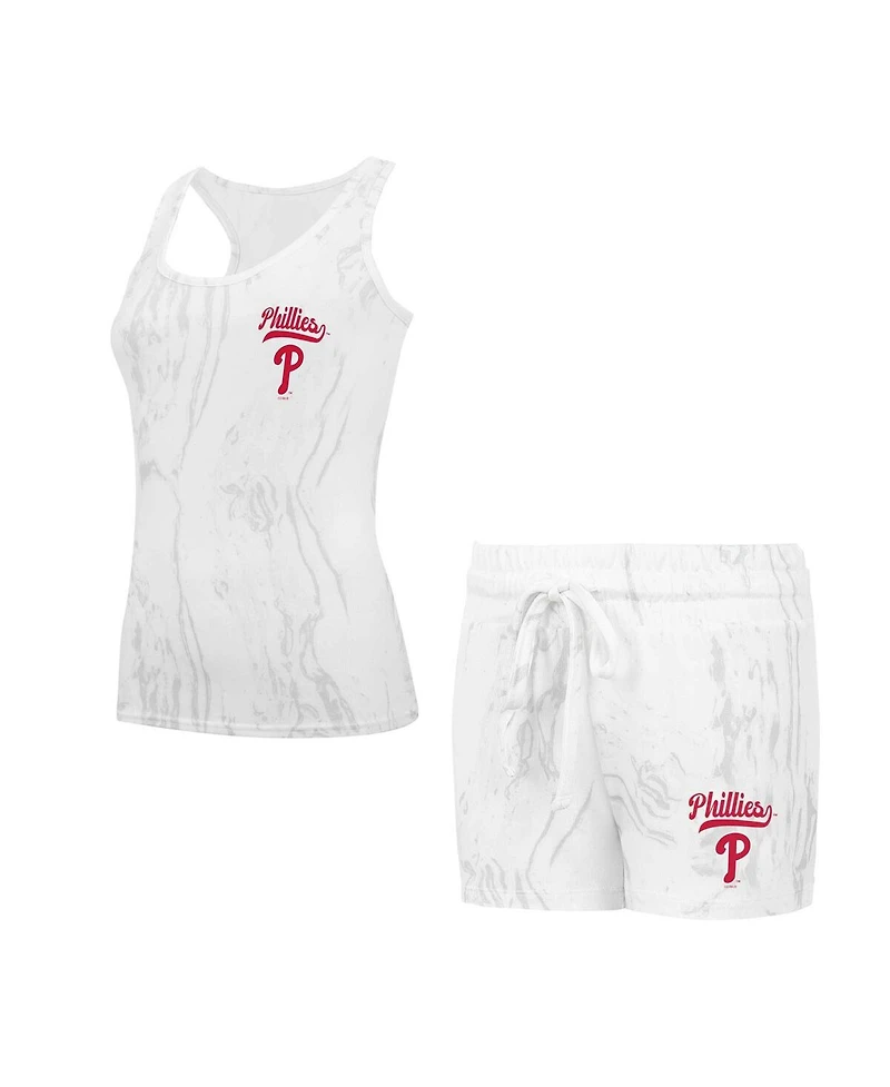 Concepts Sport Women's Philadelphia Phillies Quartz Tank Top Shorts Set