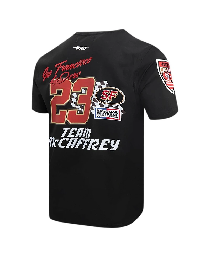 Pro Standard Men's Christian McCaffrey Black San Francisco 49ers Fast Lane Name Number Player T-Shirt