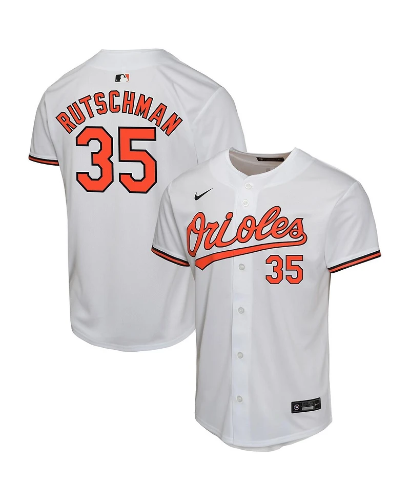 Nike Big Boys and Girls Adley Rutschman White Baltimore Orioles Home Game Player Jersey