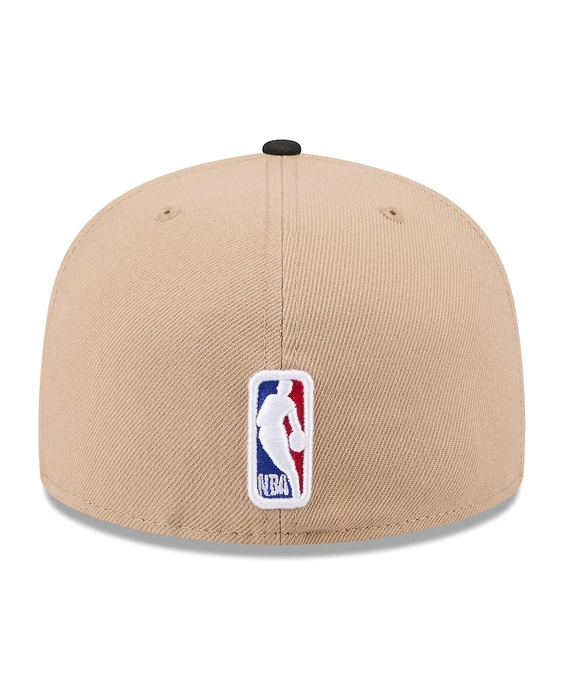 New Era Men's Tan/Black Toronto Raptors 2024 Nba Draft 59FIFTY Hat