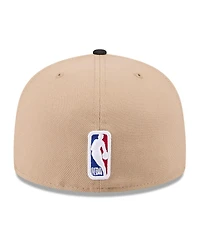 New Era Men's Tan/Black Toronto Raptors 2024 Nba Draft 59FIFTY Hat