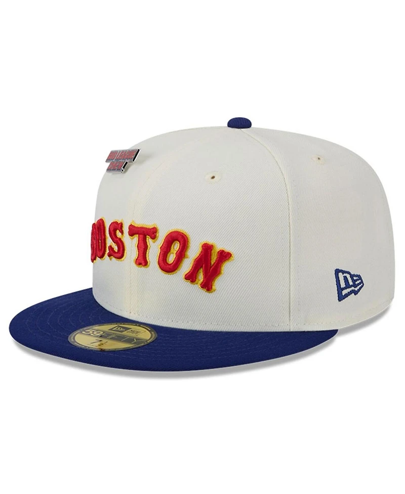 New Era Men's White Boston Red Sox Big League Chew Original 59FIFTY Fitted Hat