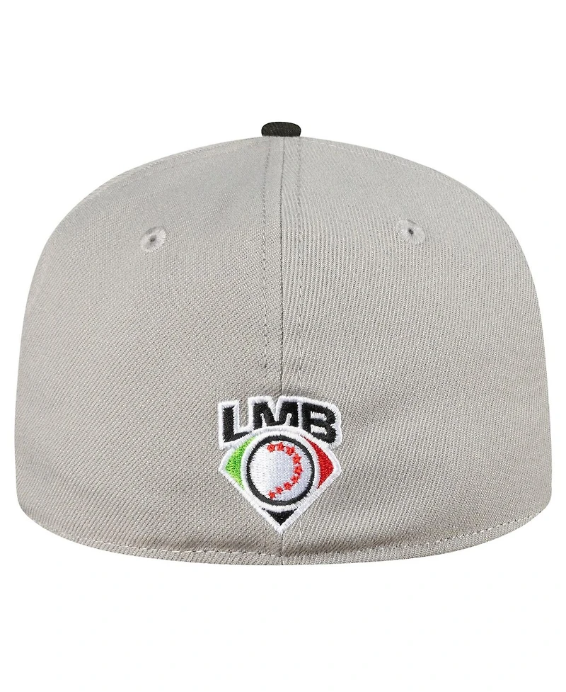 New Era Men's Gray/Black Olmecas de Tabasco Mexico League on Field 59FIFTY Fitted Hat