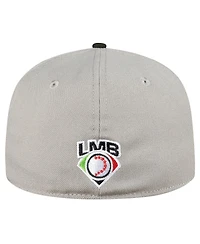 New Era Men's Gray/Black Olmecas de Tabasco Mexico League on Field 59FIFTY Fitted Hat
