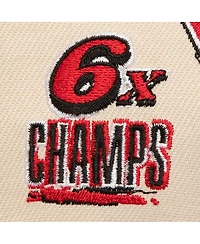 Mitchell & Ness Men's Cream/Red Chicago Bulls 6x Nba Champions Soul Legacy Defined Snapback Hat
