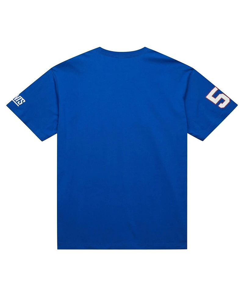 Mitchell & Ness Men's Lawrence Taylor Royal New York Giants Retired Player Nickname T-Shirt