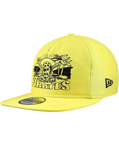 New Era Men's Yellow Pittsburgh Pirates Neon Golfer Snapback Hat