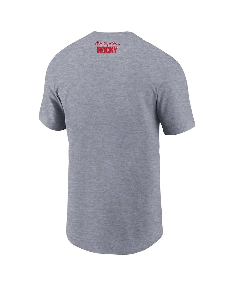 Contenders Clothing Men's and Women's Gray Rocky Super Fight Poster T-Shirt