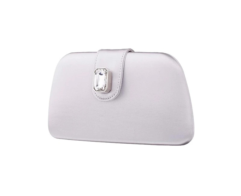 Nina Crystal Embellished Tab Minaudiere Clutch