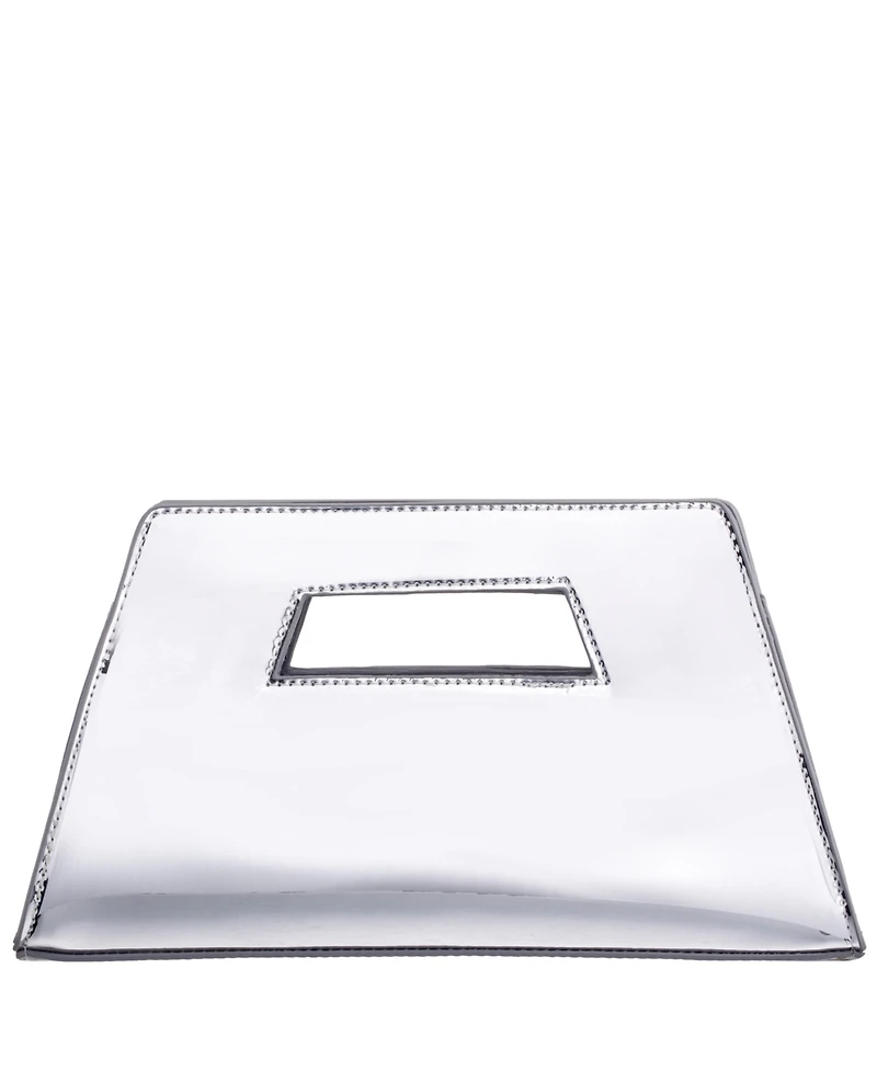 Nina Cut Out Handle Trapezoid Clutch