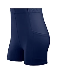 Fanatics Women's Navy Chicago Bears Studio Boost Athletic Half-Zip Dress