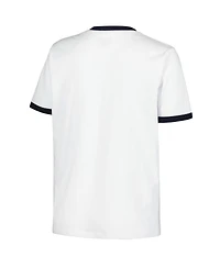 New Era Women's White York Yankees Oversized Ringer T-Shirt