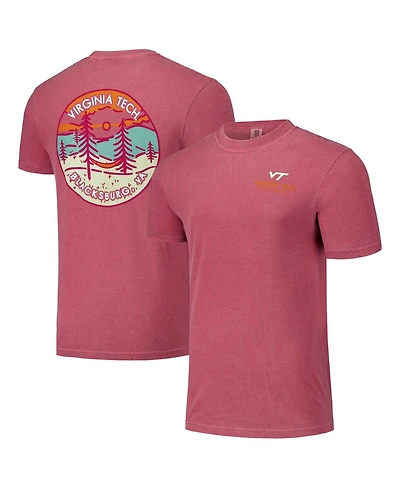 Image One Men's and Women's Maroon Virginia Tech Hokies Scenic Comfort Colors T-Shirt