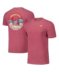Image One Men's and Women's Maroon Virginia Tech Hokies Scenic Comfort Colors T-Shirt