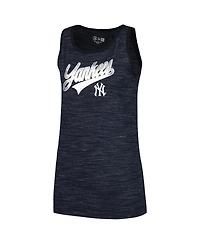 New Era Women's Navy York Yankees Space-Dye Active Tank Top