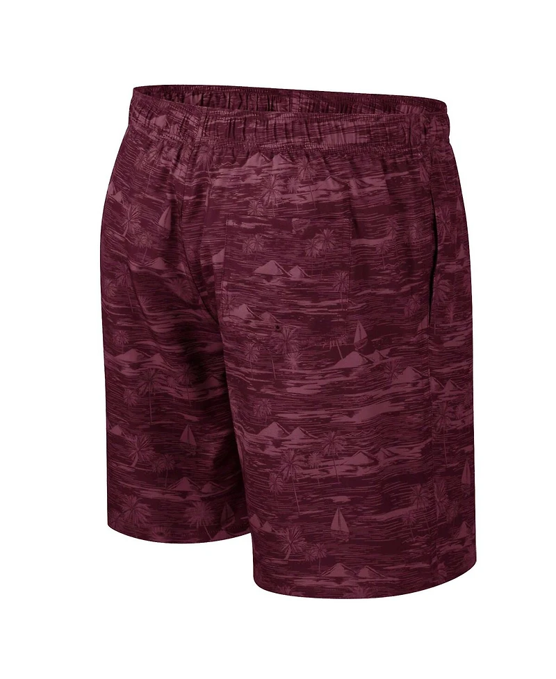 Colosseum Men's Maroon Montana Grizzlies Ozark Swim Shorts