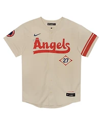 Nike Preschool Mike Trout Cream Los Angeles Angels City Connect Limited Player Jersey