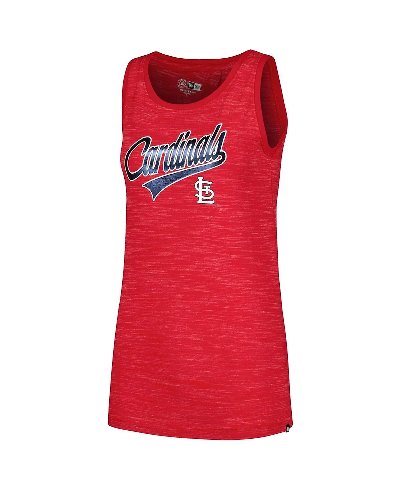 New Era Women's Red St. Louis Cardinals Space-Dye Active Tank Top