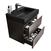 24" Rosewood Vanity w/ Sink & Storage
