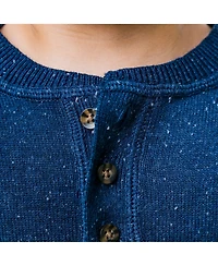 Hope & Henry Baby Boys Long Sleeve Zip Henley Pullover Sweater