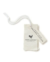 Hope & Henry Baby Boys Chambray Rolled Cuff Pant With Drawstring