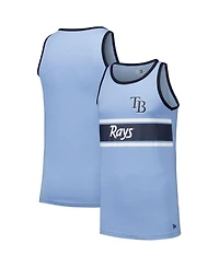 New Era Men's Light Blue Tampa Bay Rays Jersey Ringer Tank Top