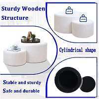 Streamdale Furniture Nesting Ottoman Coffee Tables: Cozy & Versatile