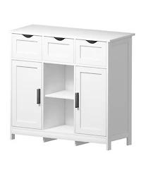 Streamdale 3-Drawer Sideboard with Ample Storage and Adjustable Shelves