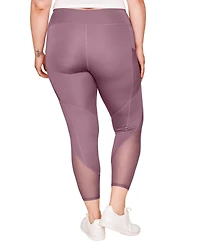 Adore Me Plus Ava Active Legging With Pockets And Mesh Details