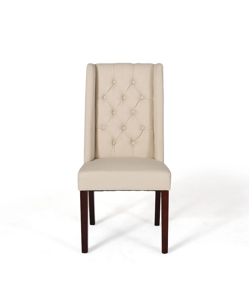 Streamdale Tufted Diamond Stitch Dining Chair With Wingback Design
