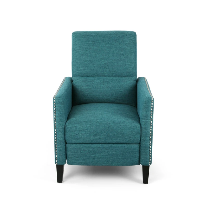 Streamdale Contemporary Push-Back Recliner With Studded Accents