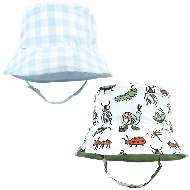 Hudson Baby Boys Sun Protection 4-Piece Headwear Collection
