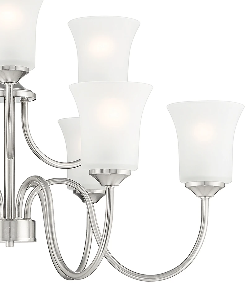 Designers Fountain Bronson 30" Metal 9 Light Chandelier
