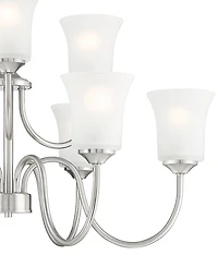 Designers Fountain Bronson 30" Metal 9 Light Chandelier