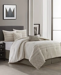 Stratford Park Cleluya Cotton Jacquard 6-Pc. Comforter Set, California King