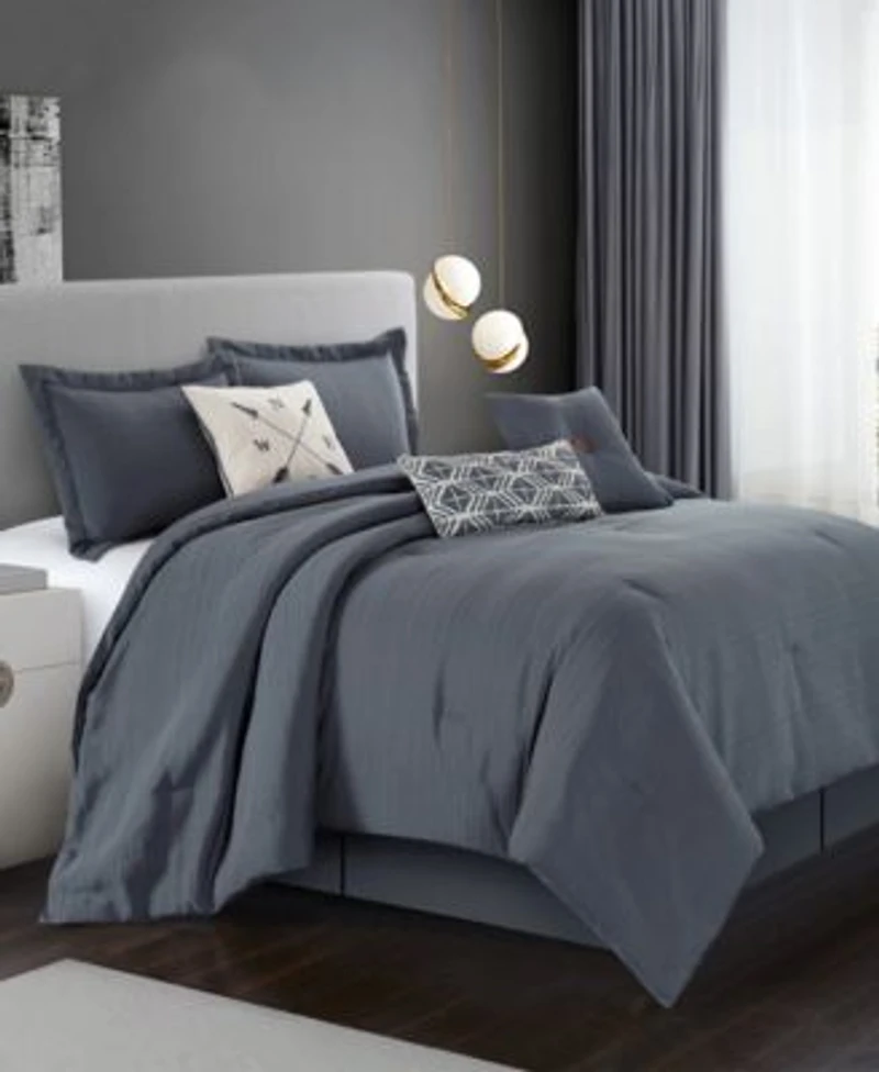 Closeout Stratford Park Arven Textured Comforter Sets