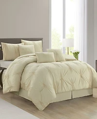 Stratford Park Nargiz Pintuck 7-Pc. Comforter Set, California King