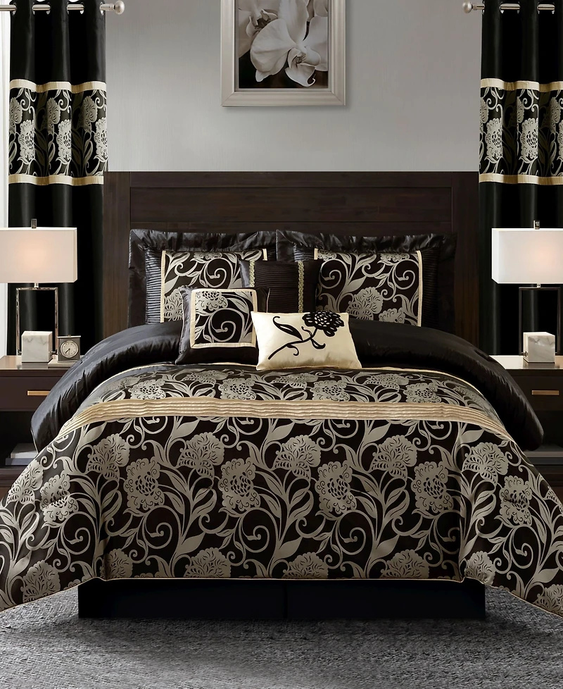 Stratford Park Mollybee Floral 9-Pc. Comforter Set, California King