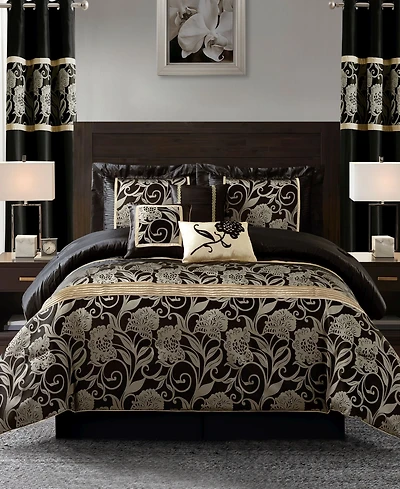 Stratford Park Mollybee Floral 9-Pc. Comforter Set, California King